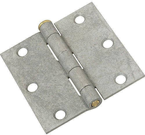 Kwikset N208-835 Broad Hinges 3In Galv, Galvanized, 3 Inch