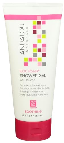 Andalou Naturals 1000 Roses Soothing Shower Gel, 8.5 Ounce