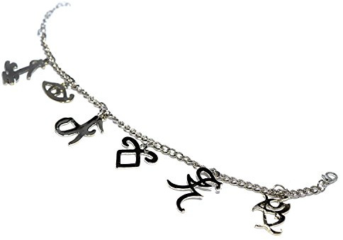 Beaux Bijoux The Novel Classic Movie Bracelet Mix The Mortal Instruments City of Bones Runes Charms Silver Filled Bracelets in Gift Box - Mortal Instruments Runes Charm Bracelet