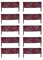 Floranica Bordures de Parterre en Saule Lot de 10 pièce 10 cm x 50 cm Clôture en Bois de Osier pour Bordure Plate-Bande Palissade Bordures de Fleurs Décoratives Panneau en Saule