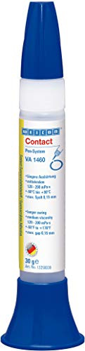 WEICON Contact VA 1460 Cyanacrylat-Klebstoff 30 g farblos | Sekundenkleber für Gummi, Papier & Kunststoff