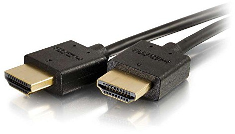 C2G 0,9 m Plus-Serie Schlankes, flexibles Standard-HDMI®-Kabel mit flachen Steckern – 4K 60 Hz
