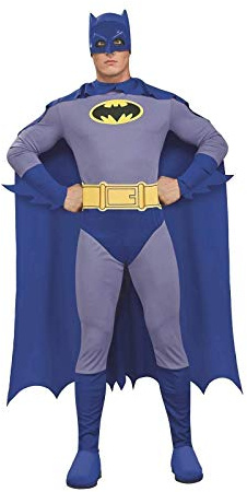 Rubie's Official Batman Adult's Costume, Blue, Grey, M