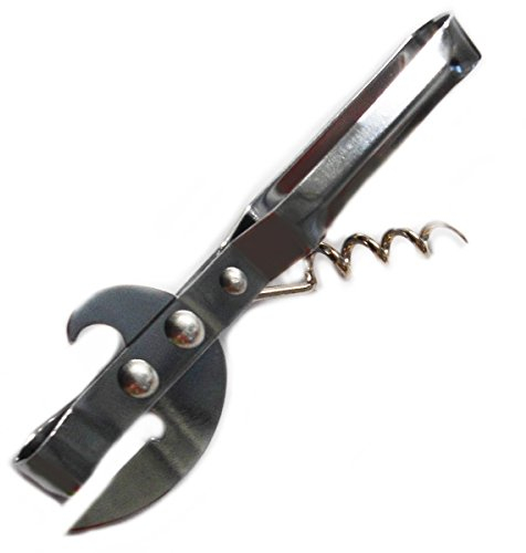 Abridor de latas por perforación, de estilo antiguo. Embalaje original