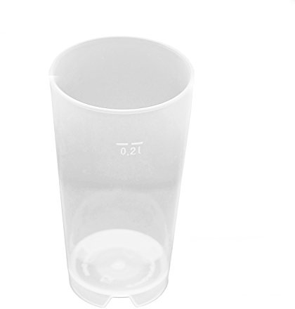 Gebr. Kohlmeier GmbH 50 Stück Mehrweg 0,2L transparentes Polypropylen