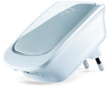 Devolo WiFi Repeater 300 Mbit/s weiß – Brücken & Repeater (300 Mbit/s, kabellos, WPA2, WPS, WPS-PBC, WPA, Weiß, 100-250 V, 50-60 Hz)