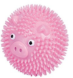 Nobby TPR Spiky Jouet en Forme Cochon pour Chien Rose 6,3 cm