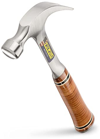 Estwing E12c - Martillo de carpintero con garra curvada (mango de piel, 567 g)
