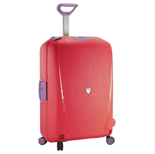 RONCATO Leichter mittelfester Trolley mit 4 Rollen mit TSA-Verschluss, Maße: 68 x 48 x 27 cm, Gewicht: 3,8 kg, Magenta, Media, Hartschalenkoffer mit 4 Rädern