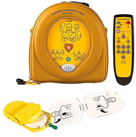 HeartSine PAD 350 Trainingsdefibrillator-Komplettset zum Herzdruckmassagetraining mit Defi-Einsatz