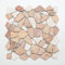 Piastrella a mosaico in pietra naturale poligonale Break o in marmo rosso beige Break Chot in rosso crema per bagno cucina pareti doccia pavimento