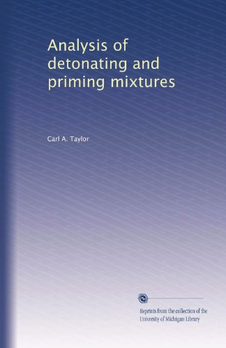Analysis of detonating and priming mixtures