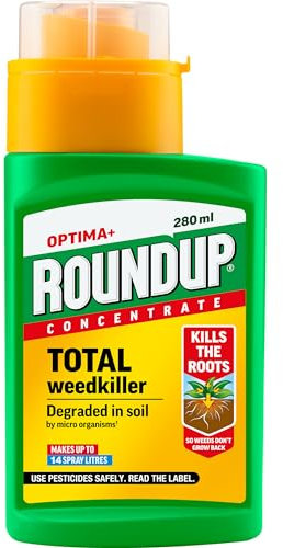 Roundup Optima+ Total Weedkiller, Concentrate, 280 Ml