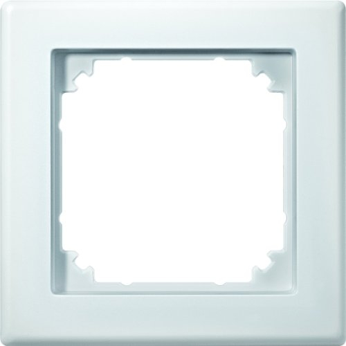 Schneider Electric Merten M-Smart-Rahmen für Steckdosen und Schalter, 1-fach, polarweiss, Artikelnummer 484119