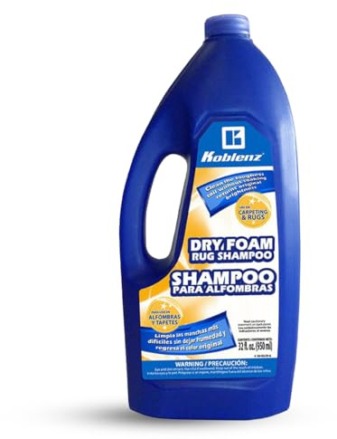 Koblenz 20-0529-6 Dry Foam Rug Shampoo, 32-Ounce, White