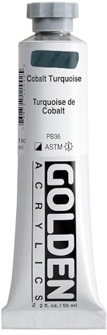 Pro-Art-Bilderpalette Doré Lourds Corps Peinture Acrylique 2 oz -Cobalt Turquoise