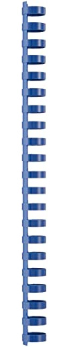 GBC CombBind Binding Combs, 19 mm, 165 Sheet Capacity, A4, 21 Ring, Blue, Pack of 100, 4028621