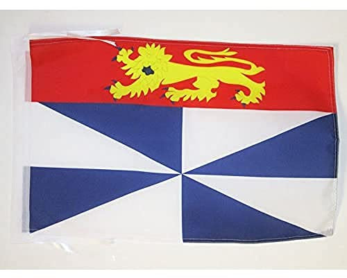 AZ FLAG - Drapeau Gironde - 45x30 cm - Pavillon Département Girondin 100% Polyester Avec Deux Cordelettes - 20g