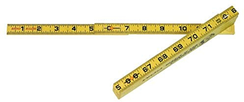 Rhino Rulers Folding Inside Reading Carpenter's Ruler 6' Length - 55145, Multi