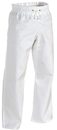 Century Martial Arts 8 oz. Middleweight Contact Karate Martial Arts Pants - White, 3 - Adult Small