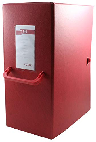 Sei Rota 68001612 Cartelle Porta Documenti e Progetti, Dorso 16 cm, Rosso