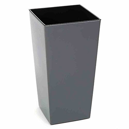 Siena Garden Lyon Pflanzgefäß 25cm Kunststoff anthrazit