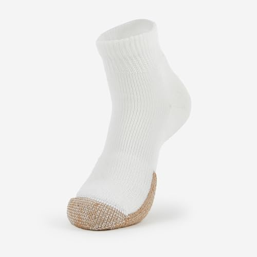 Thorlos Mens Tmx Max Cushion Ankle Tennis Socks, White (1 Pair), Medium US