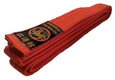 Budodrake Karategürtel orange Shotokan Label Orangegurt (330)