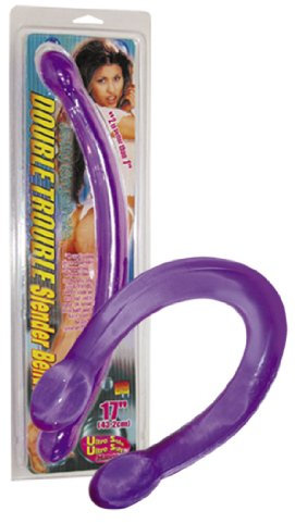 Orion Doppeldildo Double Trouble, 1er Pack (1 x 1 Stück), 05262230000, Lila