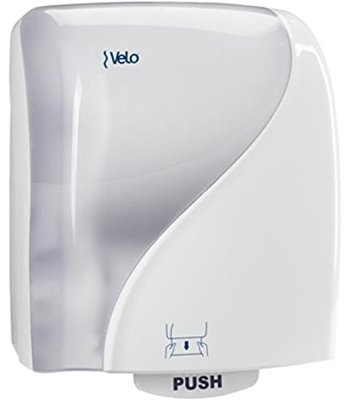 DISPENSER AUTOC. VELO IDENTITY TOWEL BIA. DISTRIBUTORE CARTA ASCIUGAMANI WC