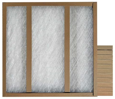 16x16x1 Glasfloss Fiberglass Air Filter, Double Strut, GDS Series, Made in USA, Actual Size: 15 5/8 x 15 5/8 x 3/4 (Box of 12)