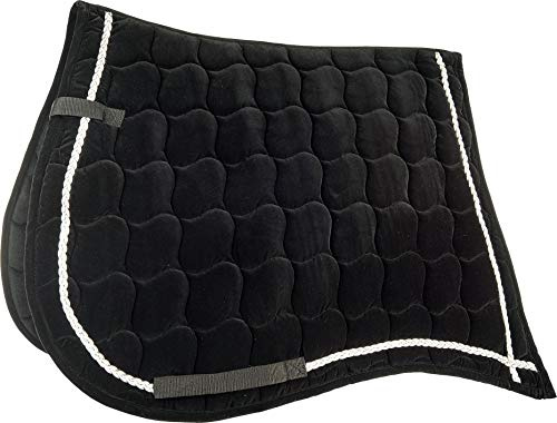 HKM Antik Sadelunderlägg Svart Silver Svar Vs