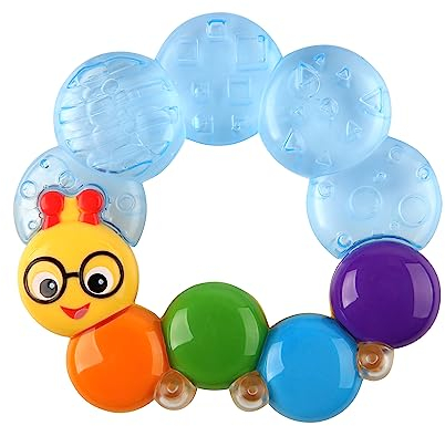 Baby Einstein, Teether-Pillar, Beißring der kühlt und beruhigt, einfach zu greifen, mit strukturierter Oberfläche