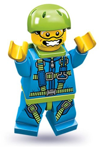 Lego Series 10 Skydiver Mini Figure by LEGO