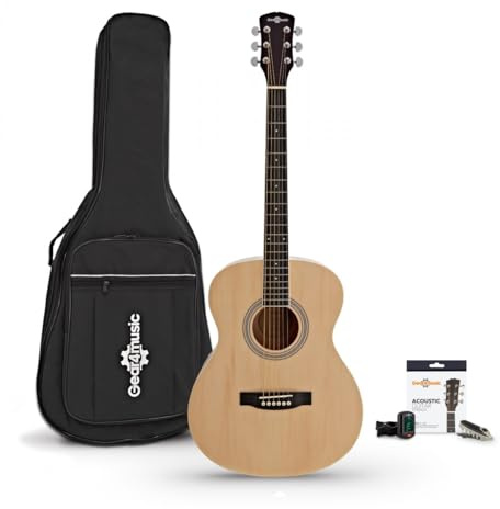 Student Acoustic Guitar & Accessory Pack by Gear4music, Natural