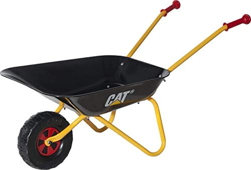 Rolly Toys - Metal Wheelbarrow with CAT / Caterpillar Brand - Black & Yellow