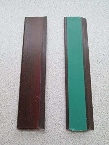 Mahagoni Flachleiste Abdeckleiste Klebeleiste Fensterleiste 20mm Länge 5,9m mit Gummilippe Braun