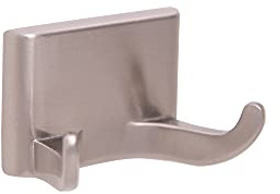 Design House Millbridge Double Robe Hook in Satin Nickel
