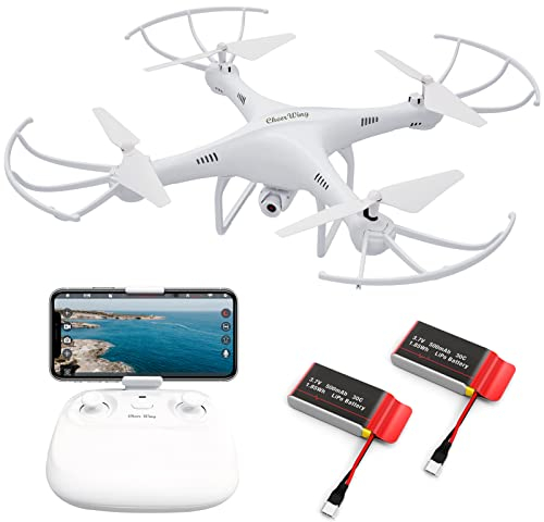 Cheerwing CW4 RC Drone with 720P HD Camera for Adults RC Quadcopter with Auto Hovering, One Key Start, Custom Flight