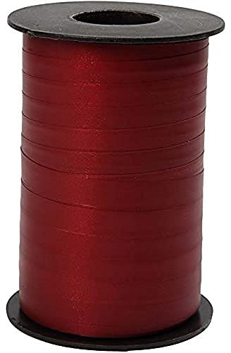 Presentband, B: 10 mm, mörkröd, matt, 250m