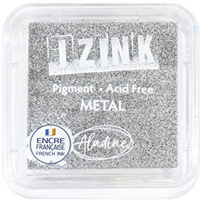 Aladine – 19119 – Cancelleria – inchiostratore Izink Metallo – Argento