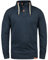 Solid SDTripTroyer Herren Sweatshirt Troyer Pullover mit Stehkragen Knopfverschluss Reißverschluss Kordelzug Rippbündchen Baumwollmischung Regular fit, Größe:M, Farbe:Insignia Blue Melange (8991)
