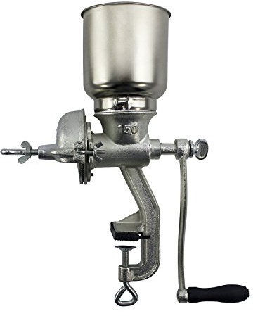 CHARD GM-150 Grain Mill, Tin Coated Cast Iron,Silver