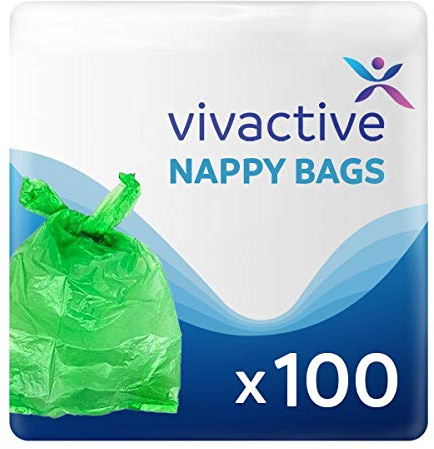 Sacs poubelle de grande taille pour couches (lot de 100, 200, 500 ou 1000 unités)
