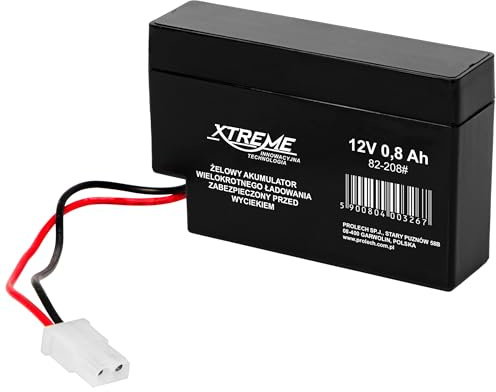 Xtreme 12 V 0,8 Ah AGM gelbatteri djup cykel underhåll gratis UPS backup strömenhet