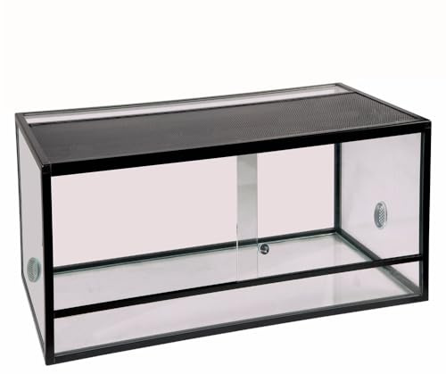 Reptiles Planet - Terrarium Aluminium Elegance - Noir - 80 x 45 x 45 cm