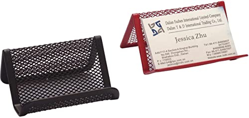 Q-Connect KF04728 Visitenkartenalbum,-Boxen,-Karteien,-Taschen und Zubehöre Visitenkartenaufsteller Metall