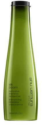 Shu Uemura, återställande schampo silkesblomma, skadat hår, berikat med arganolja, reparationer och stärker, 300 ml
