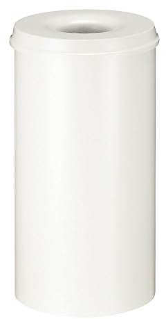 V-Part Selbstlöschender Papierkorb 50 Liter, weiß