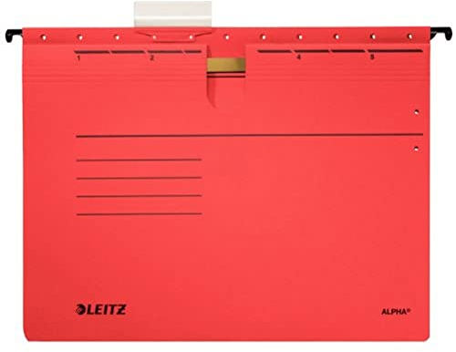 Leitz Hängehefter 1984-25 rot VE 5